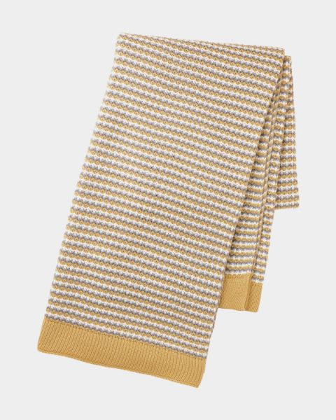 Picture of Yellow Knit Throw Blanket