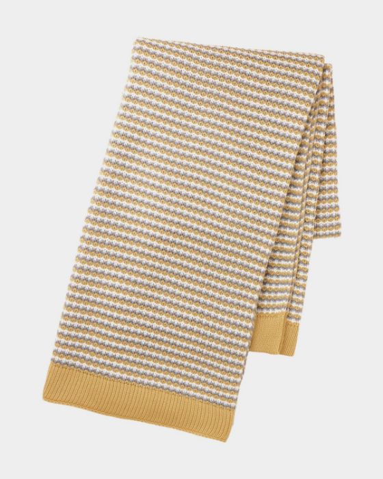 Picture of Yellow Knit Throw Blanket