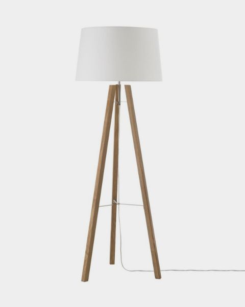 Picture of Wooden Tripod Floor Lamp